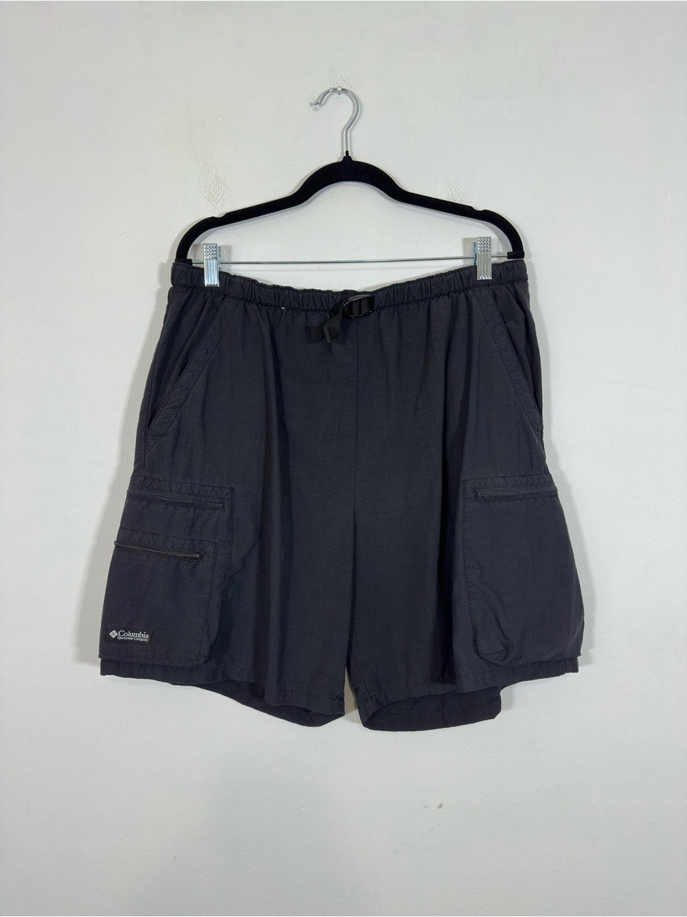 Columbia Men's Belted Cargo Shorts Swim Trunks Size L Outdoor Sporty Utility